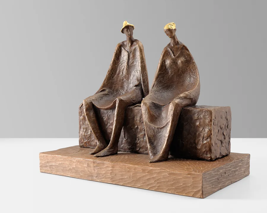 Dialog III — Bronzo · 31 × 51 cm