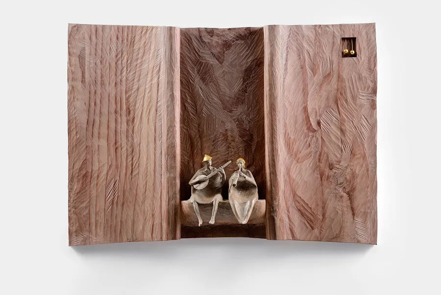 Sound — Noce e sequoia · 85 × 55 cm