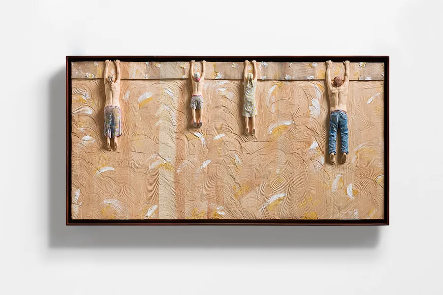 Life is Hard (Family) — Zirbelkiefer & Eisen · 100 × 50 cm