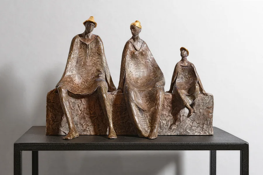 Dialog III — Bronzo · 30 × 38 cm
