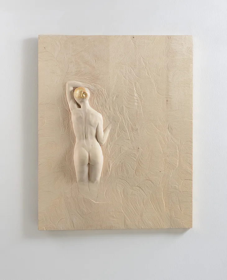 Filo d’oro — Linde, Blattgold · 95 × 76 cm