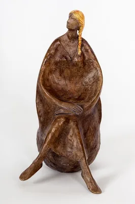 Dreaming — Bronzo, foglia d’oro · 25 cm