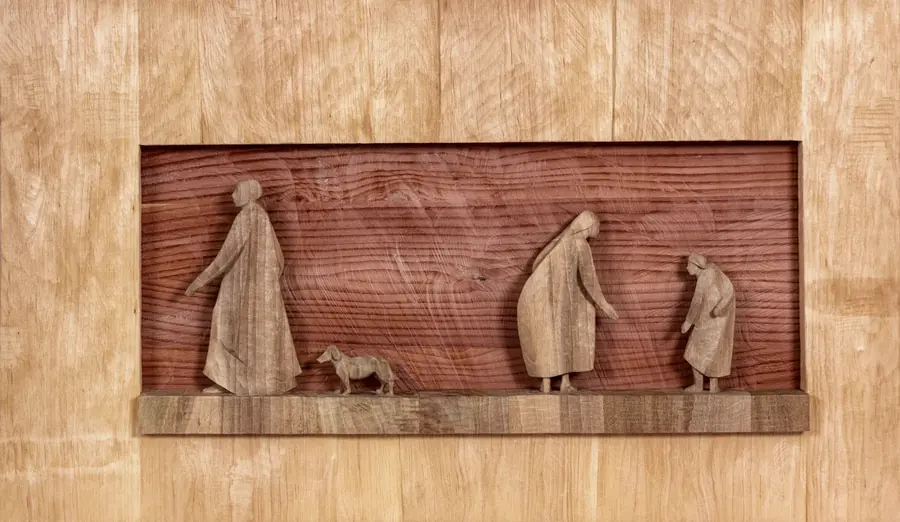 Life — Nussholz, Mammutbaum & Erle · 100 × 55 cm