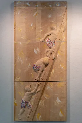 Always Look for the Top — Linde · 125 × 40 cm