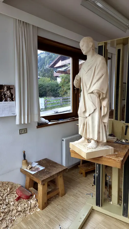 A saint taking shape